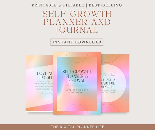 Self-Growth Planner & Journal Printable | Self-Love Journal | Undated Planner